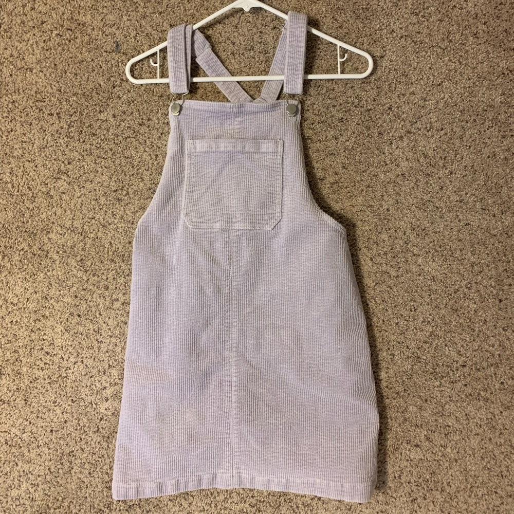 Wild Fable, lavender, corduroy, overall dress, large